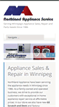 Mobile Screenshot of northlandappliance.ca